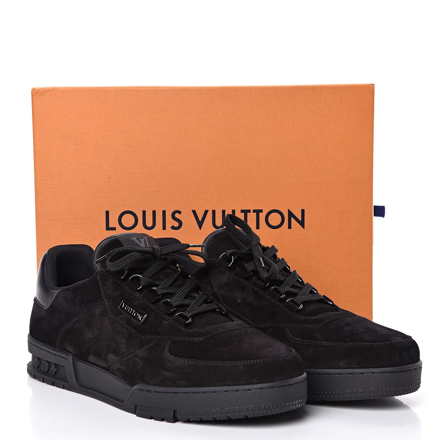Suede Uniform Sneakers 10.5 Black