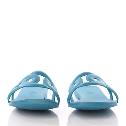 Hermes Rubber Aloha Sandals 38 Bleu Vif 3 of 7