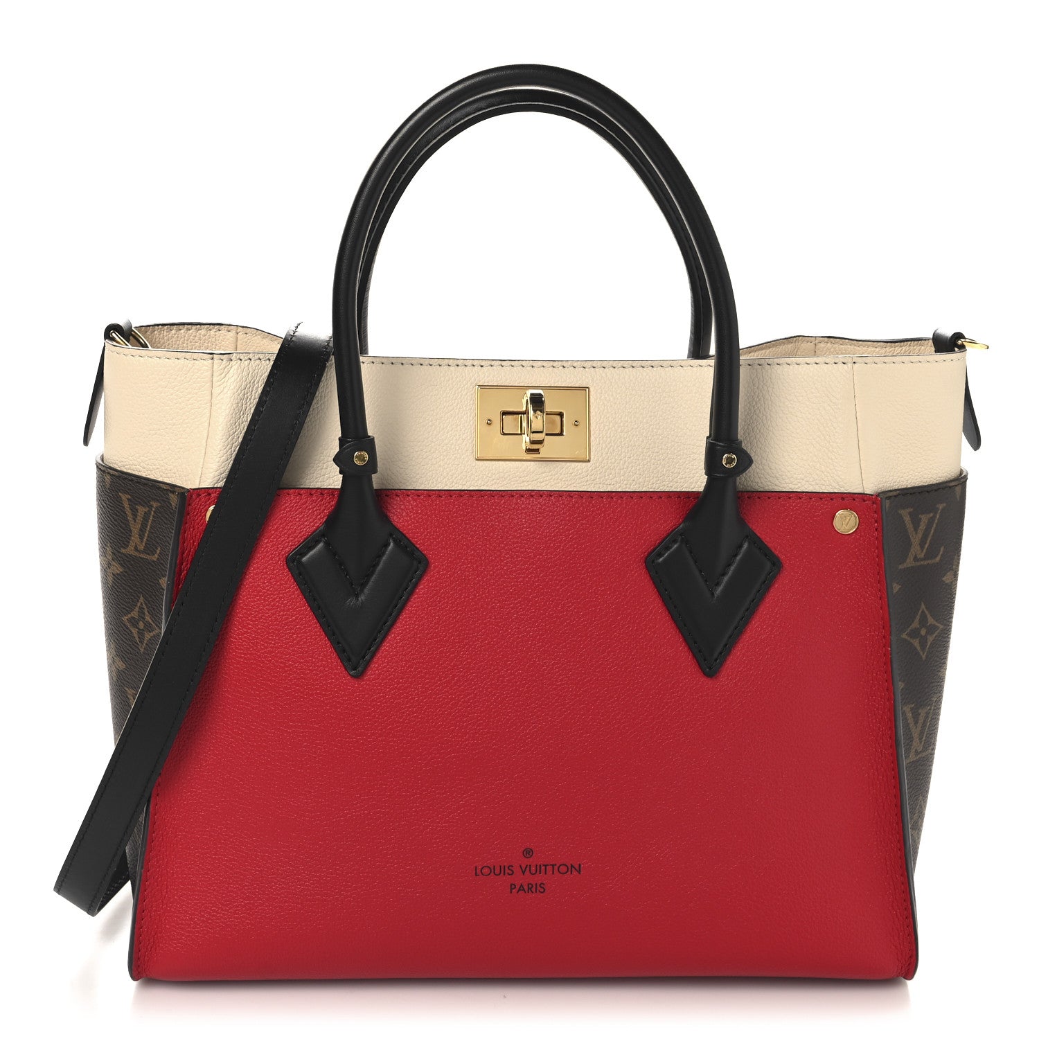 Louis Vuitton Calfskin Monogram On My Side Pirate Red 1 of 11