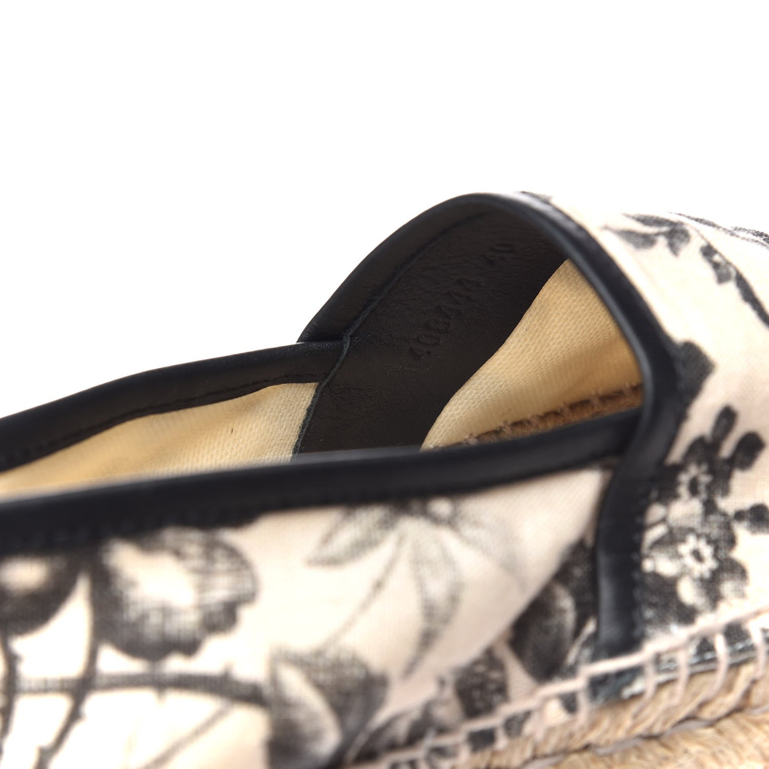Gucci Canvas Pilar Printed Espadrille 40 Black 10 of 11