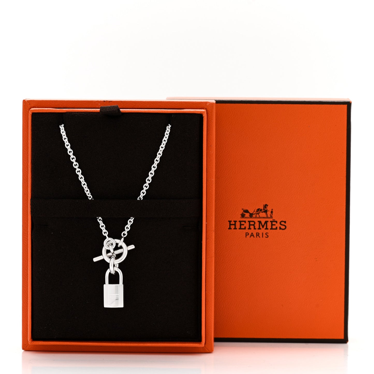 Sterling Silver Cadenas Kelly Lock Pendant Necklace