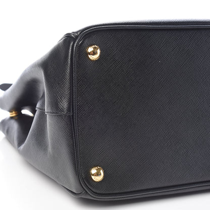 Prada Saffiano Medium Galleria Double Zip Tote Black 9 of 12