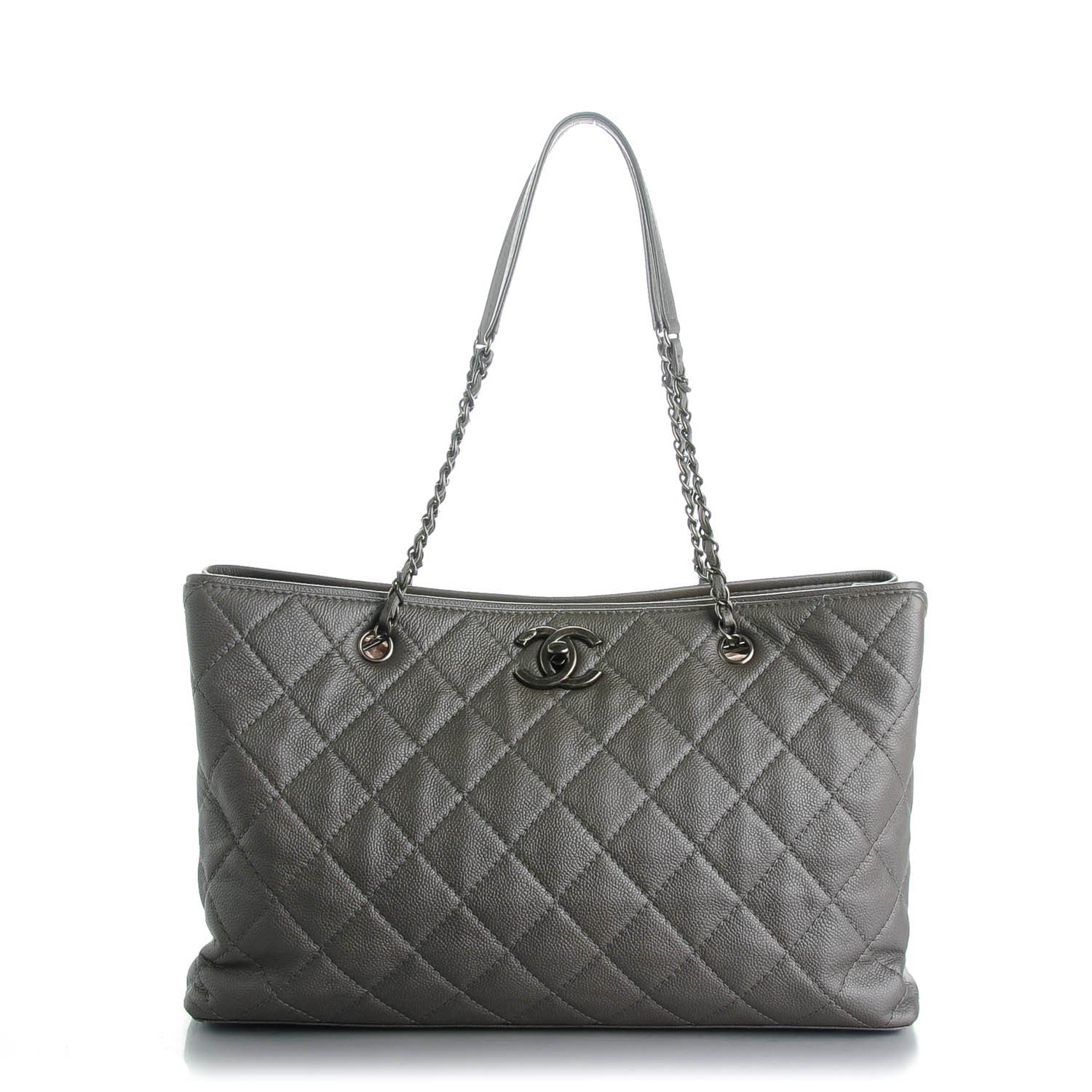 Chanel Metallic Caviar Large Be Caviar Tote Silver 1 of 7