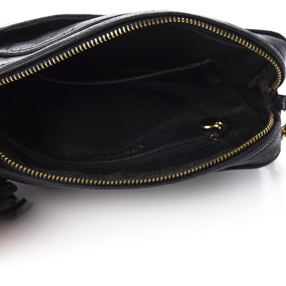 Chanel Lambskin Quilted CC Tassel Camera Case Black 5 of 11