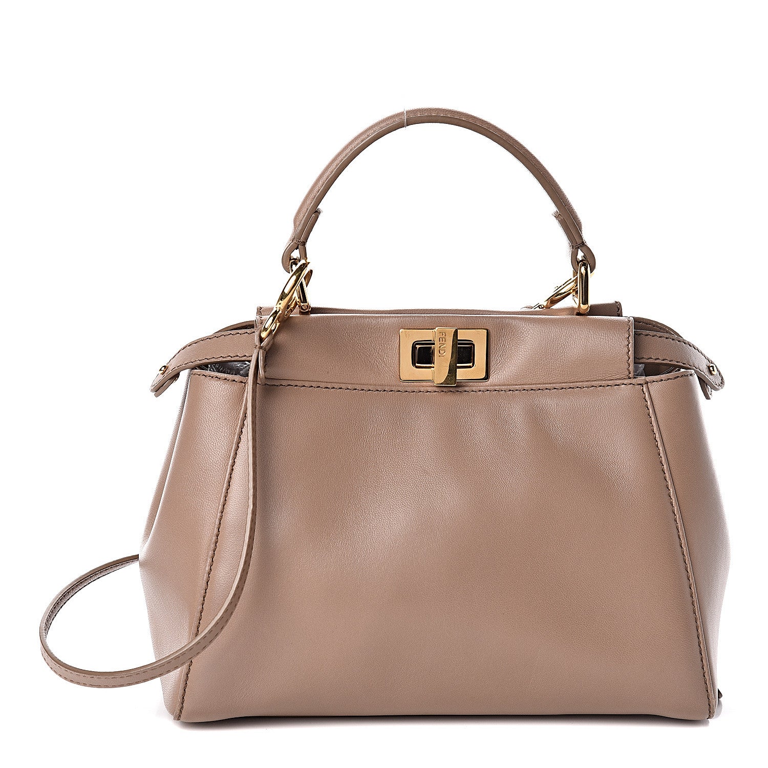 Fendi Nappa Mini Peekaboo Iconic Satchel Ratmusquet 1 of 11