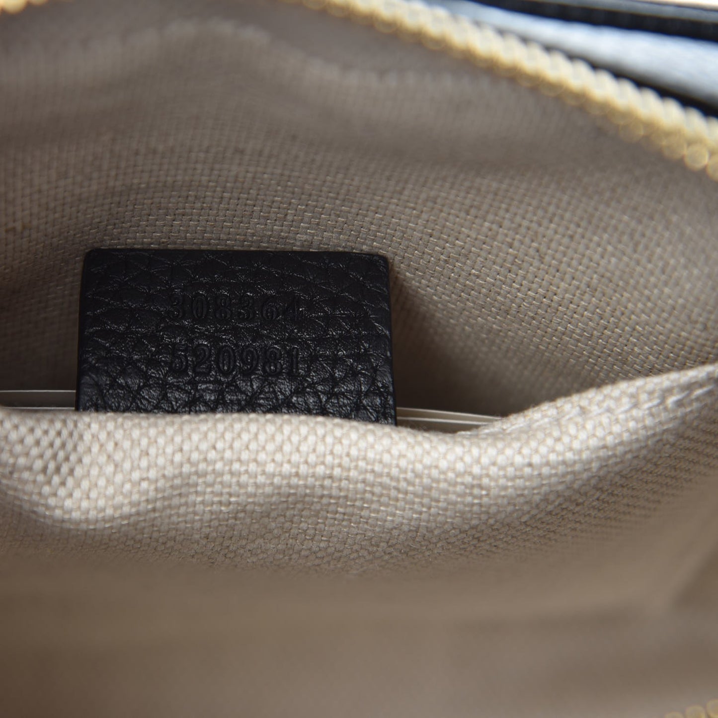 Pebbled Calfskin Small Soho Disco Bag Black