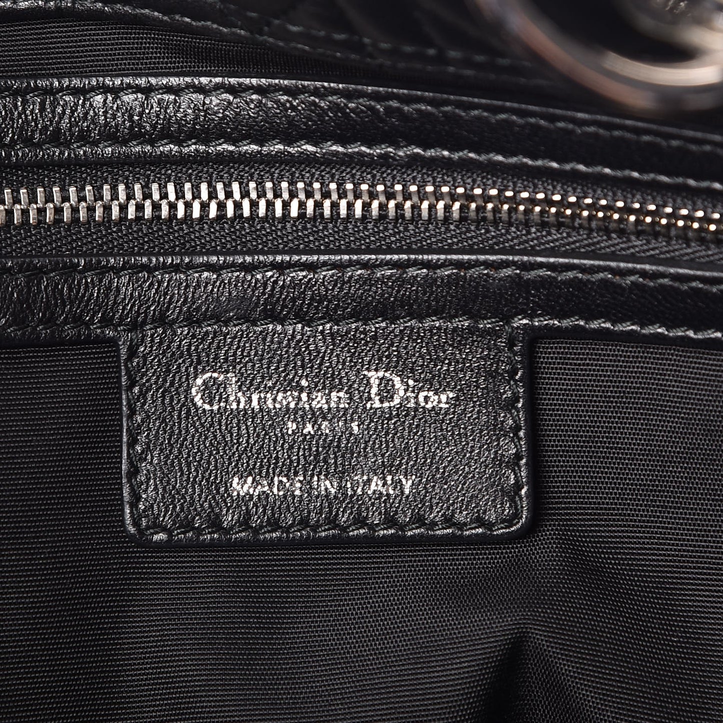 Lambskin Cannage Large Dior Soft Shopping Tote Black