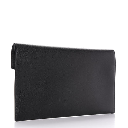 Saint Laurent Grain De Poudre Uptown Pouch Black 3 of 9