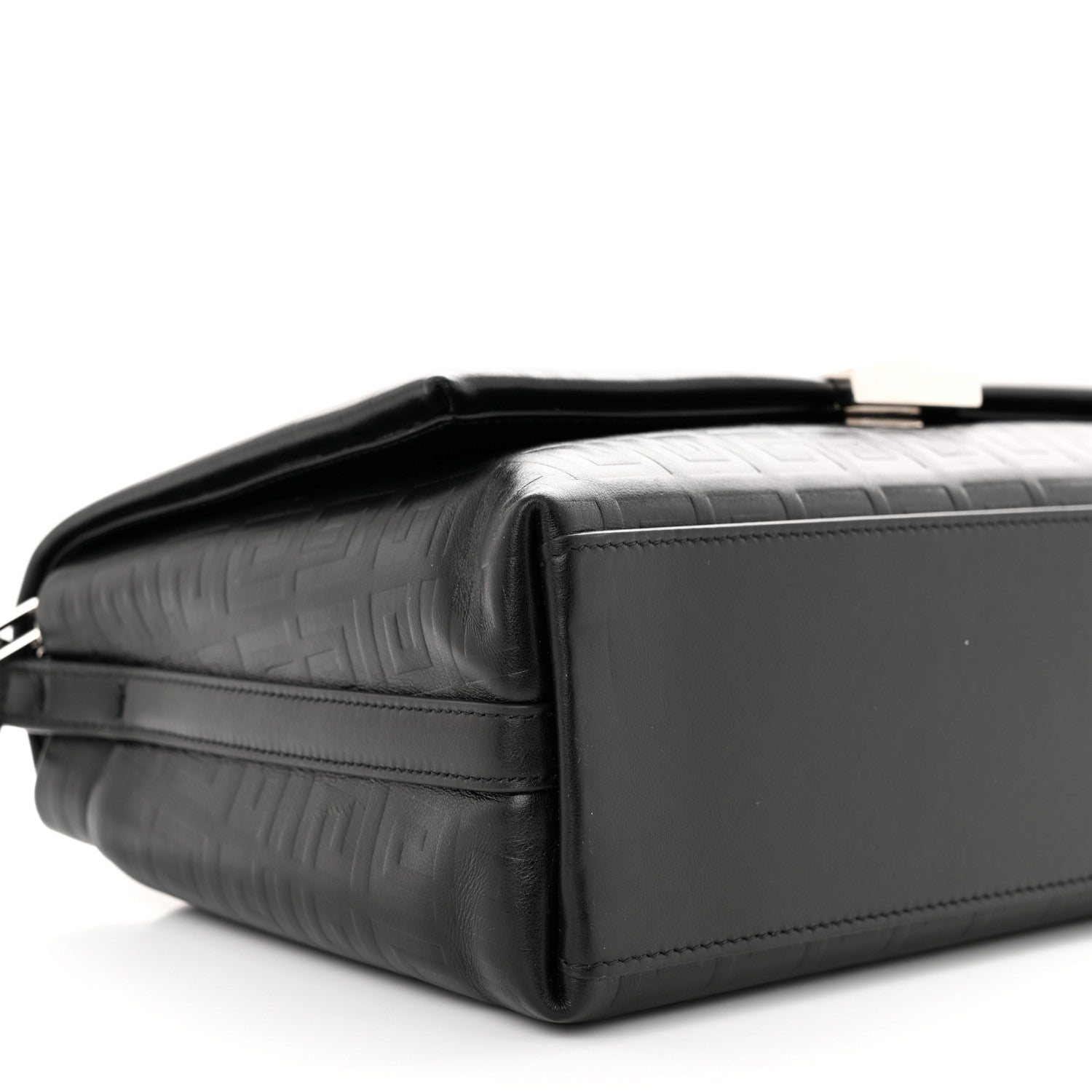 Givenchy Soft Calfskin 4G Embossed Medium Shoulder Bag Black 8 of 9