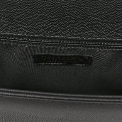 Chanel Caviar Quilted Large Boy Flap Black 6 of 9