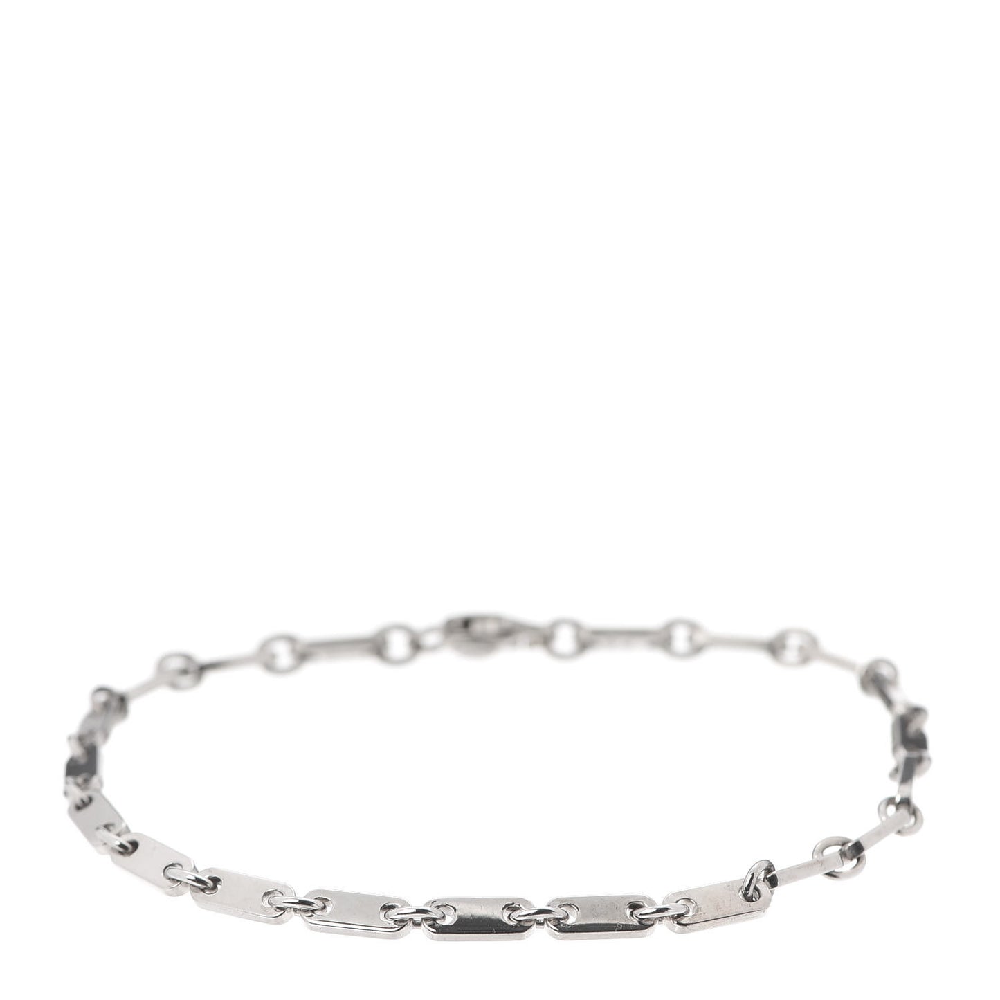 18K White Gold 3.5mm Fidelity Link Bracelet