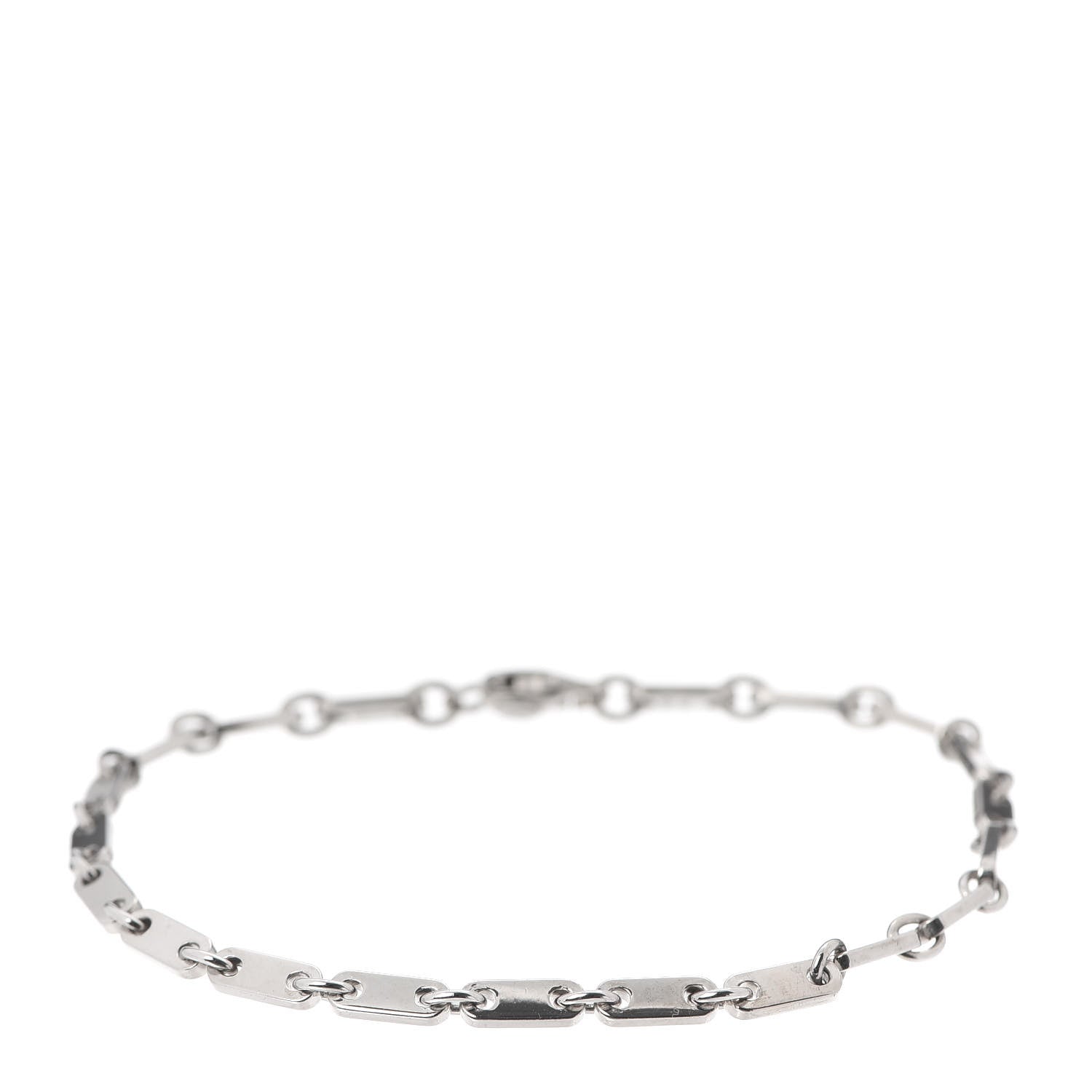 Cartier 18K White Gold 3.5mm Fidelity Link Bracelet 1 of 7