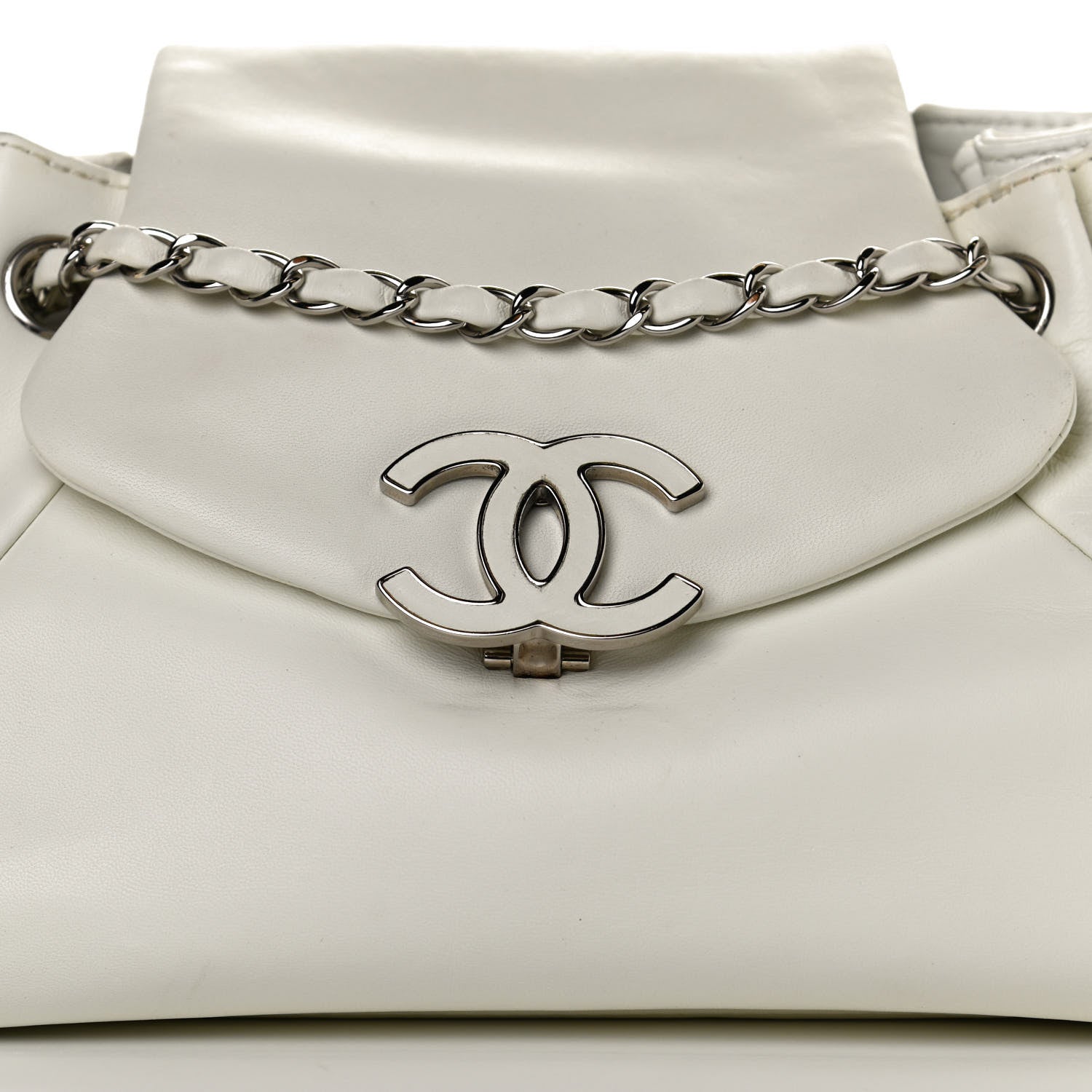 Chanel Lambskin Sensual Accordion Flap White 6 of 8