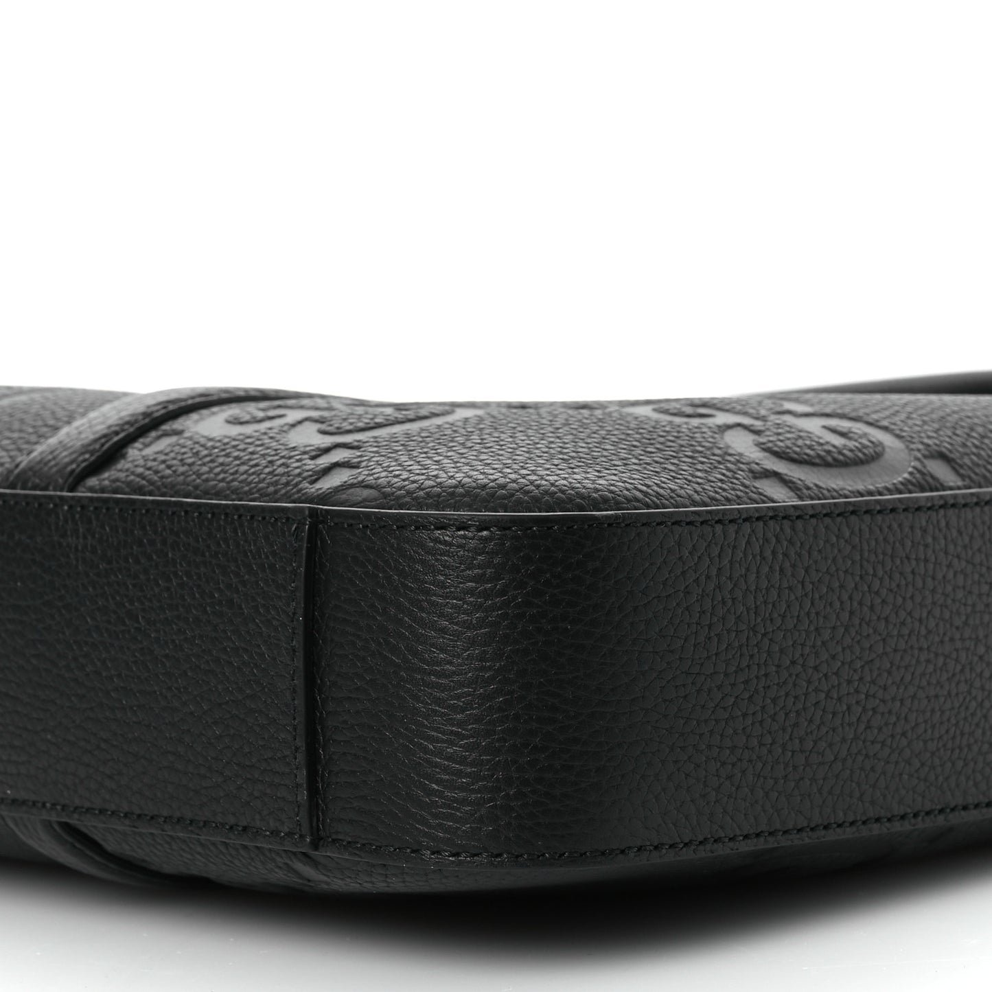 Piuma Calfskin Jumbo GG Embossed Briefcase Black