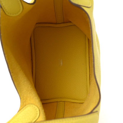 Hermes Taurillon Clemence Picotin Lock 18 PM Lime 5 of 11