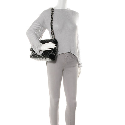 Chanel Patent Jumbo Double Flap Black 2 of 10