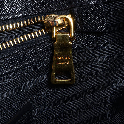Prada Saffiano Lux Large Double Zip Tote Nero Black 10 of 12