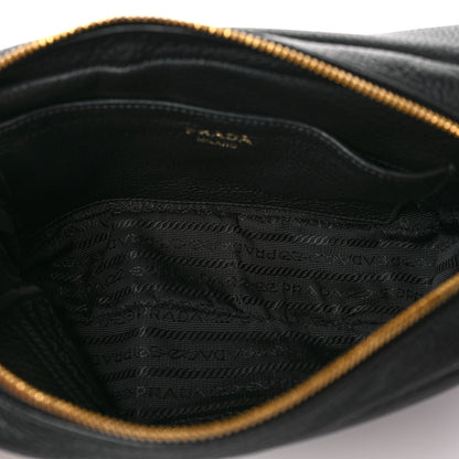 Prada Vitello Phenix Crossbody Bag Black 5 of 8