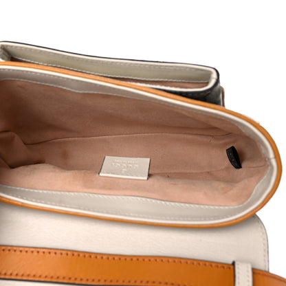 Gucci GG Supreme Monogram Calfskin Mini Padlock Flap Pocket Shoulder Bag Beige Mystic White Sun Oil 5 of 16