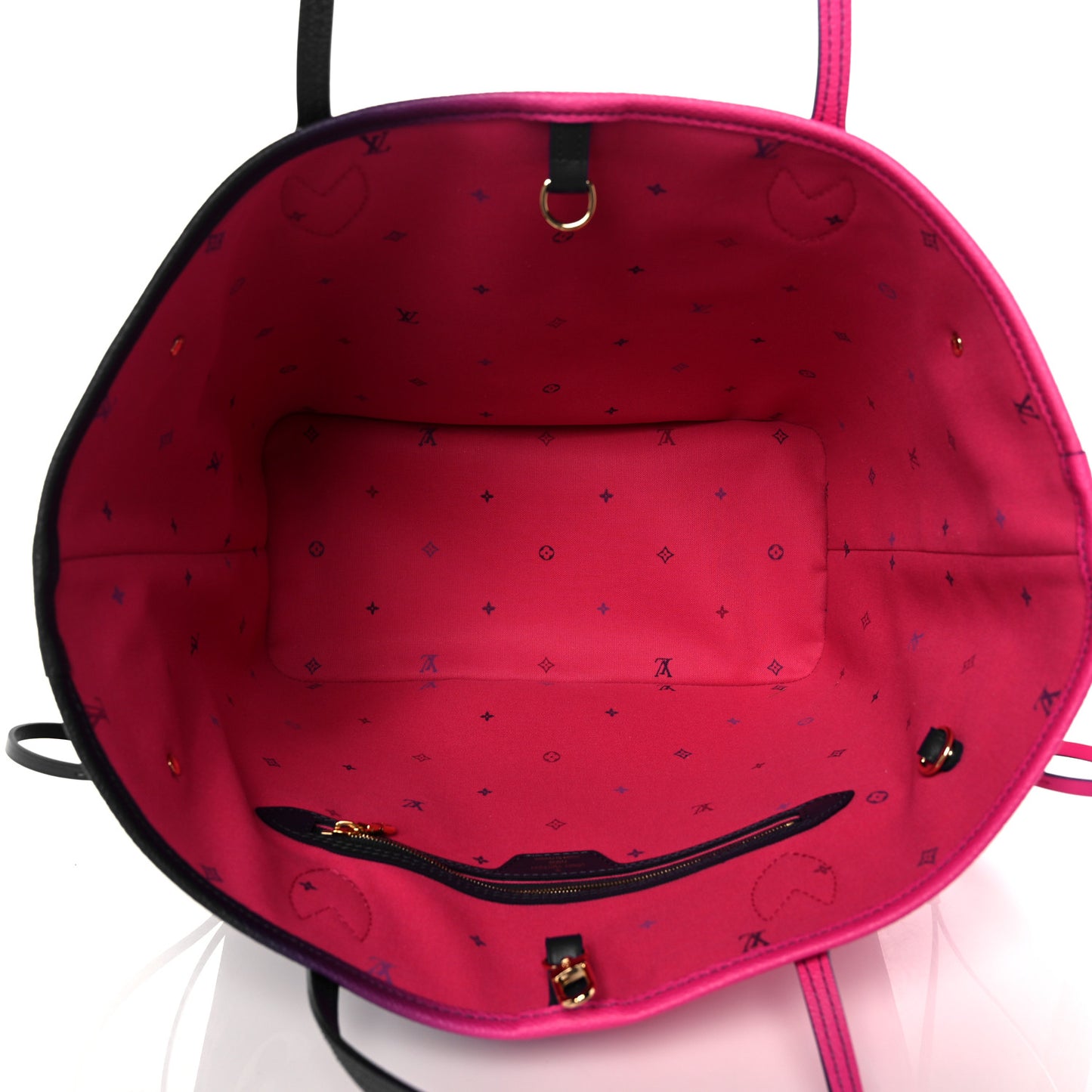 Monogram Giant Spring In The City Neverfull MM Midnight Fuchsia