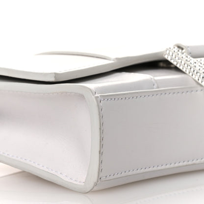 Balenciaga Shiny Box Calfskin Strass Hourglass Chain Bag White 10 of 14
