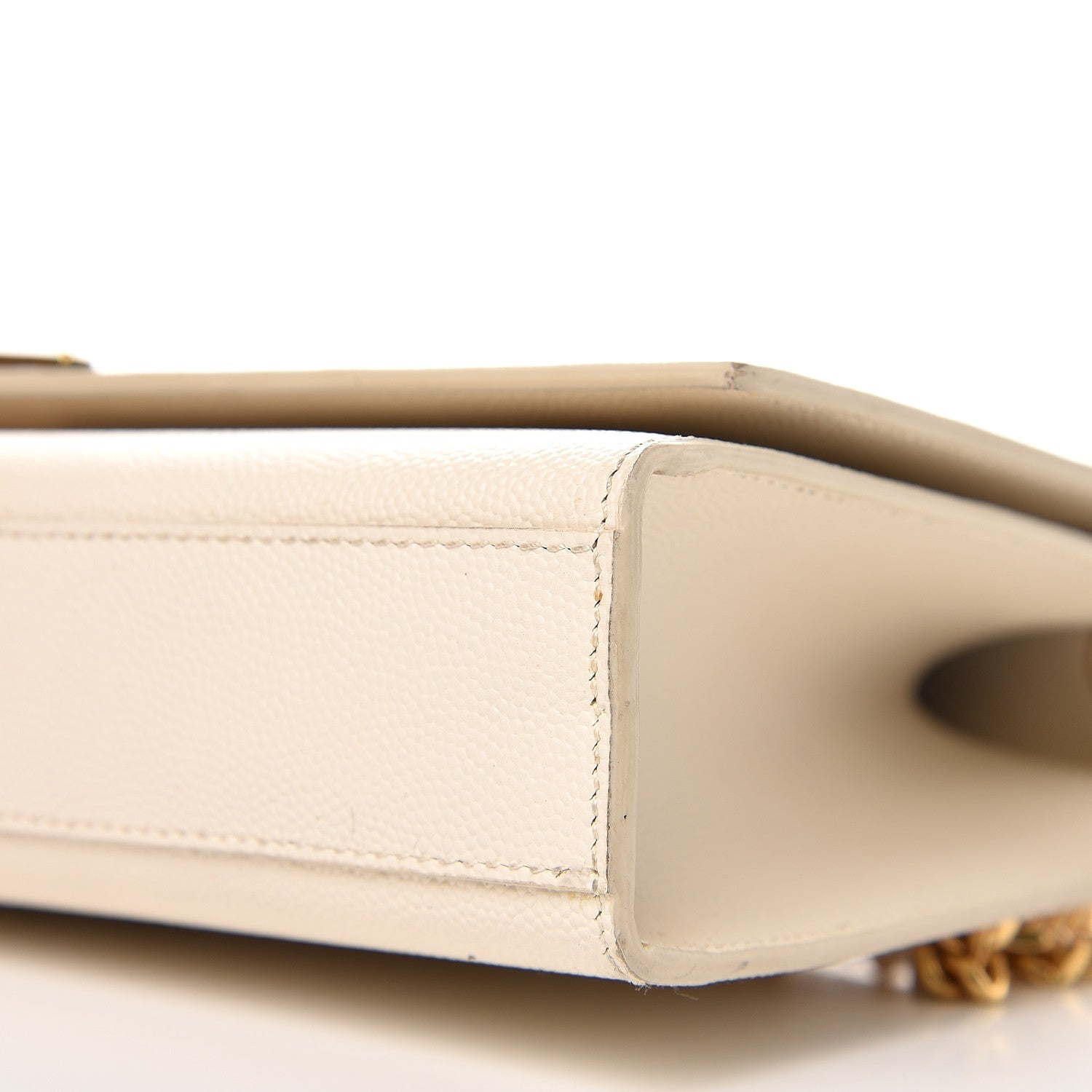 Saint Laurent Grain De Poudre Medium Monogram Kate Satchel Nude Powder 10 of 10