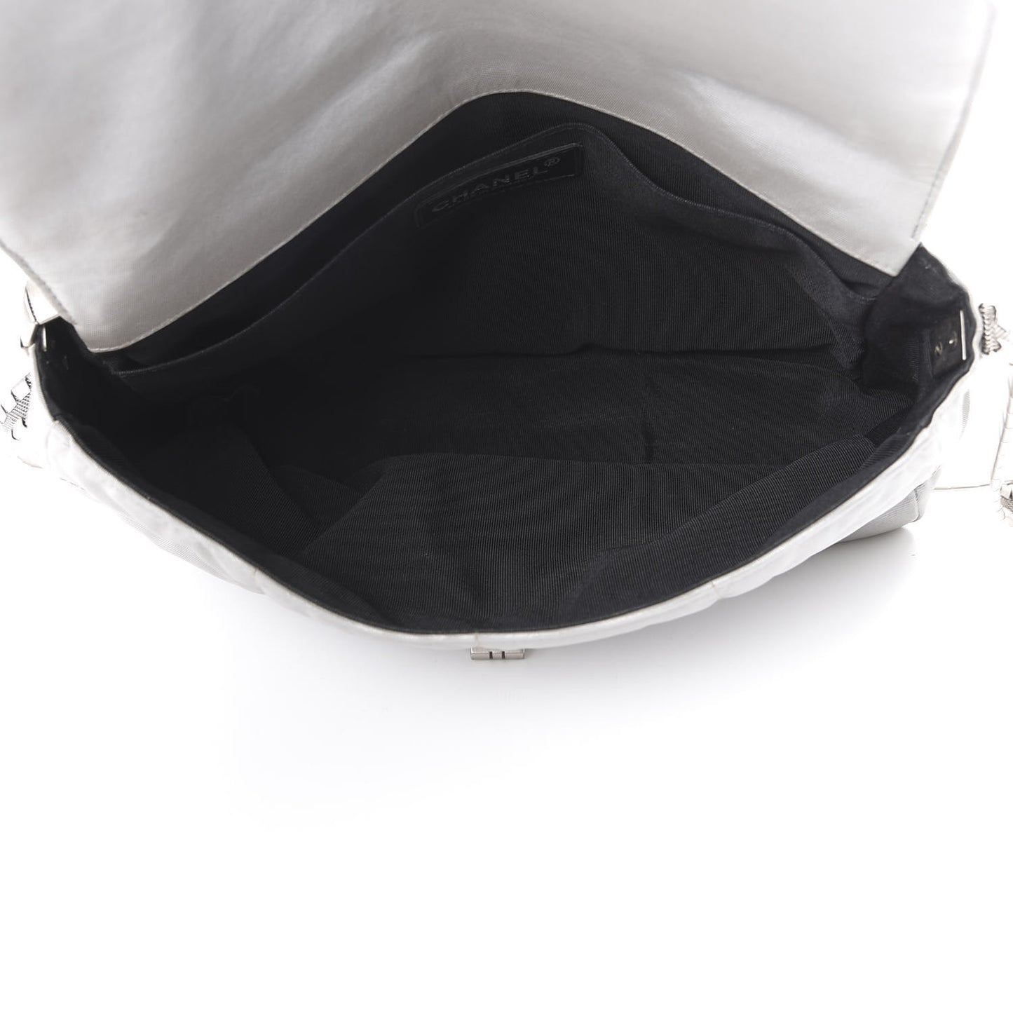 Canvas Chocolate Bar Mademoiselle Flap Grey