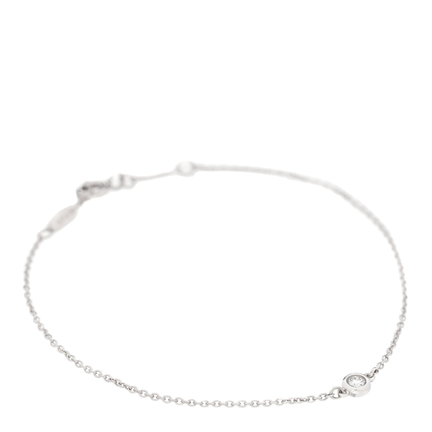 Sterling Silver Diamond .05ct Elsa Peretti Diamonds by the Yard Bracelet