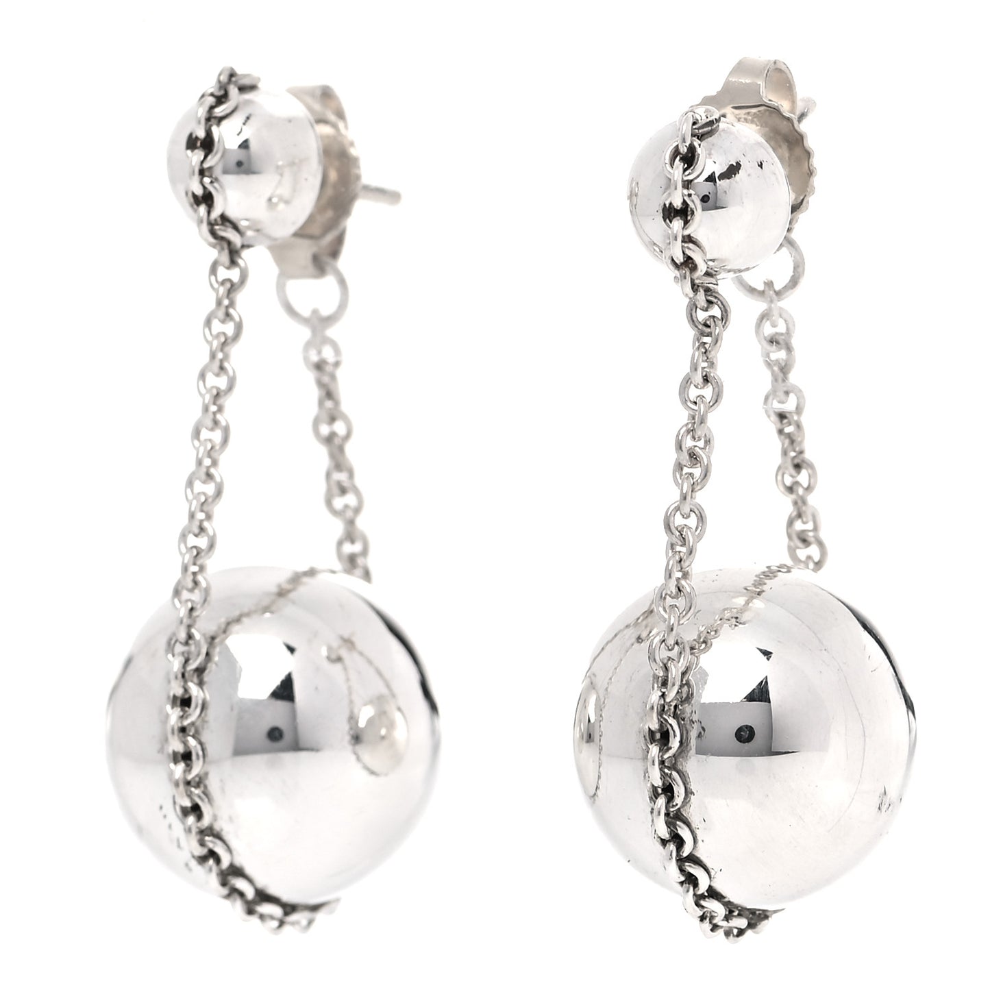 Sterling Silver HardWear Double Drop Earrings