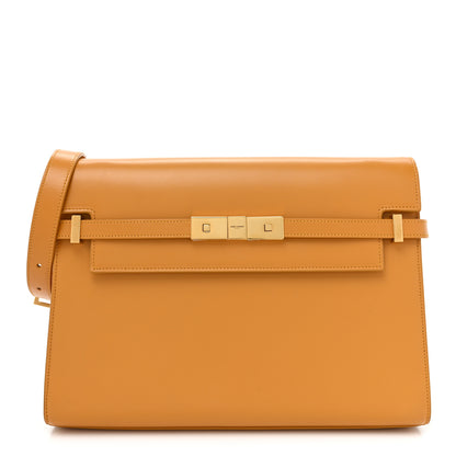 Saint Laurent Smooth Calfskin Manhattan Baguette Tangerine 1 of 15