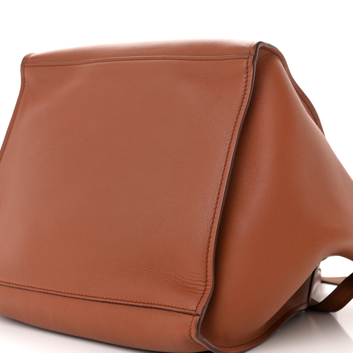 Smooth Calfskin Small Long Strap Big Bag Tan