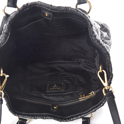 Prada Nappa Gaufre Tote Black 5 of 9