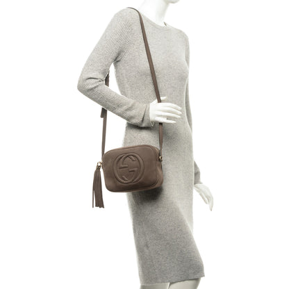 Gucci Vitello Range Small Soho Disco Bag Grey Field 2 of 8
