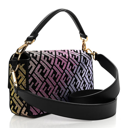 Fendi X VERSACE Calfskin Sequin Fendace FF Baguette Black Multicolor 3 of 11