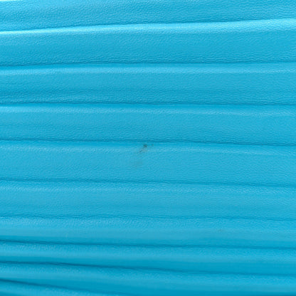 Loewe Lambskin Pleated Bracelet Pouch Shoulder Bag Turquoise 11 of 11
