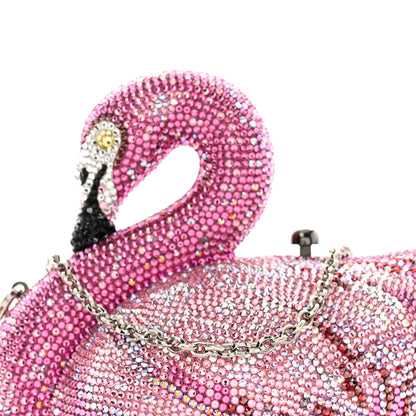 Judith Leiber Crystal Flamingo Minaudiere Clutch Pink Multicolor 8 of 12