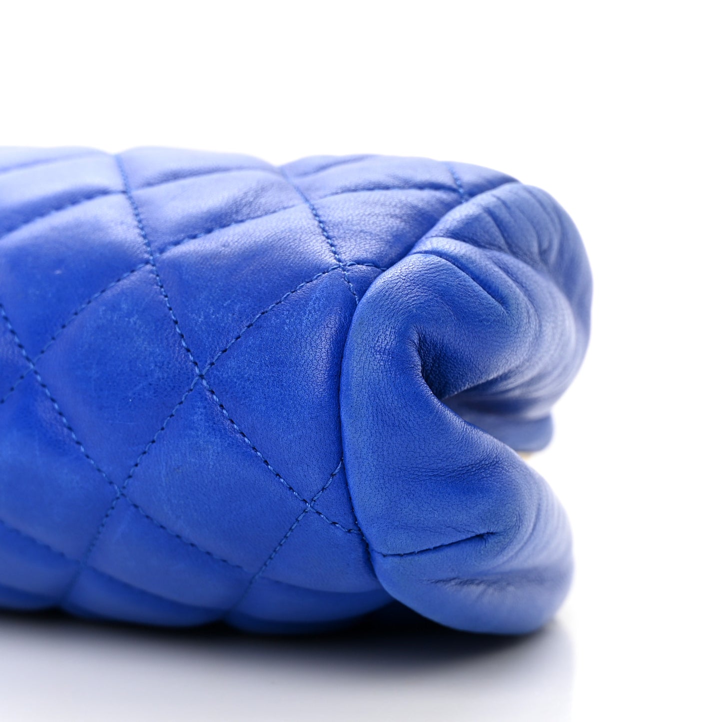 Lambskin Quilted Timeless Clutch Blue