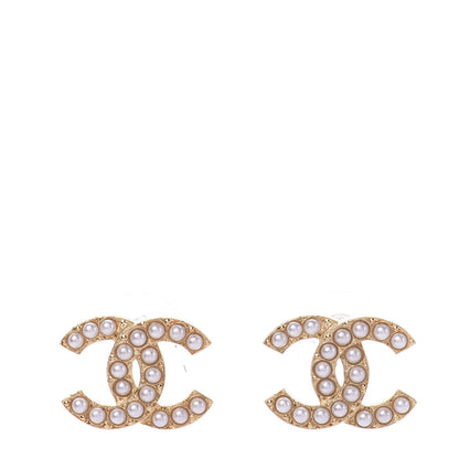 Chanel Pearl CC-Casino Earrings Gold 1 of 5