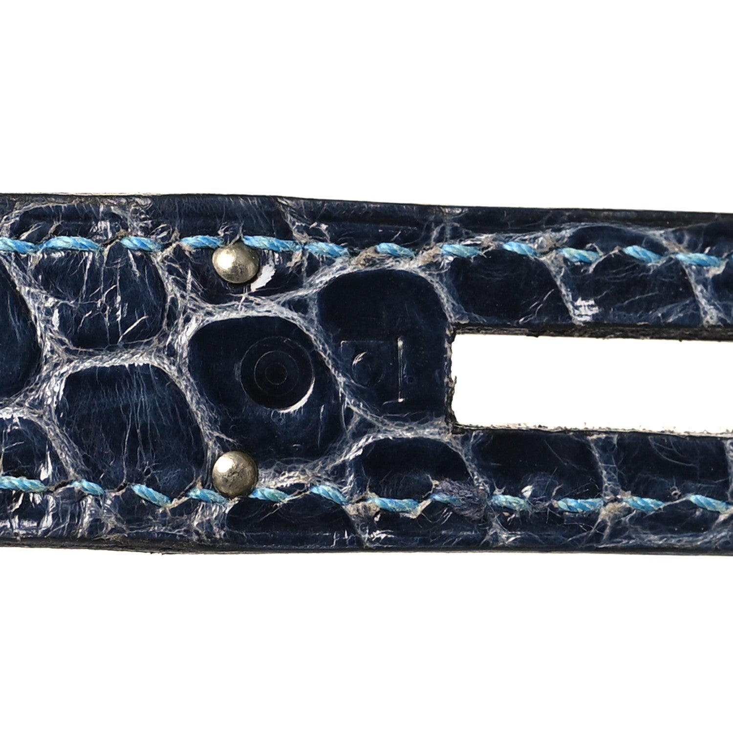 Hermes Shiny Porosus Crocodile Horseshoe Birkin 35 Bleu Roi Bleu Abysse 7 of 10