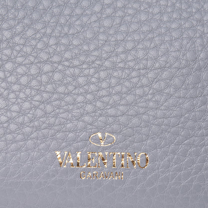 Valentino Garavani Pebbled Calfskin Mini Rockstud Crossbody Bag Light Stone 8 of 10