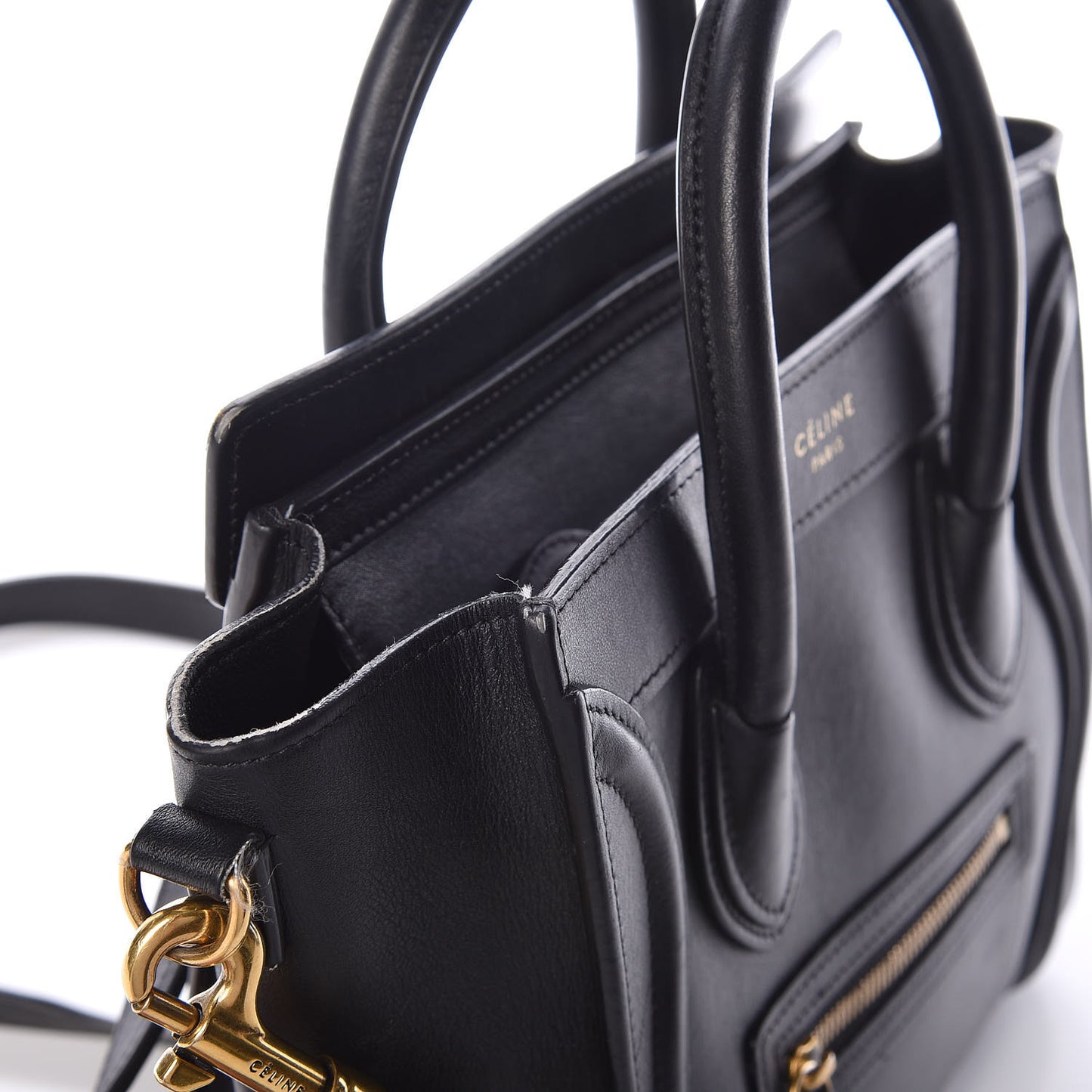 Smooth Calfskin Nano Luggage Black