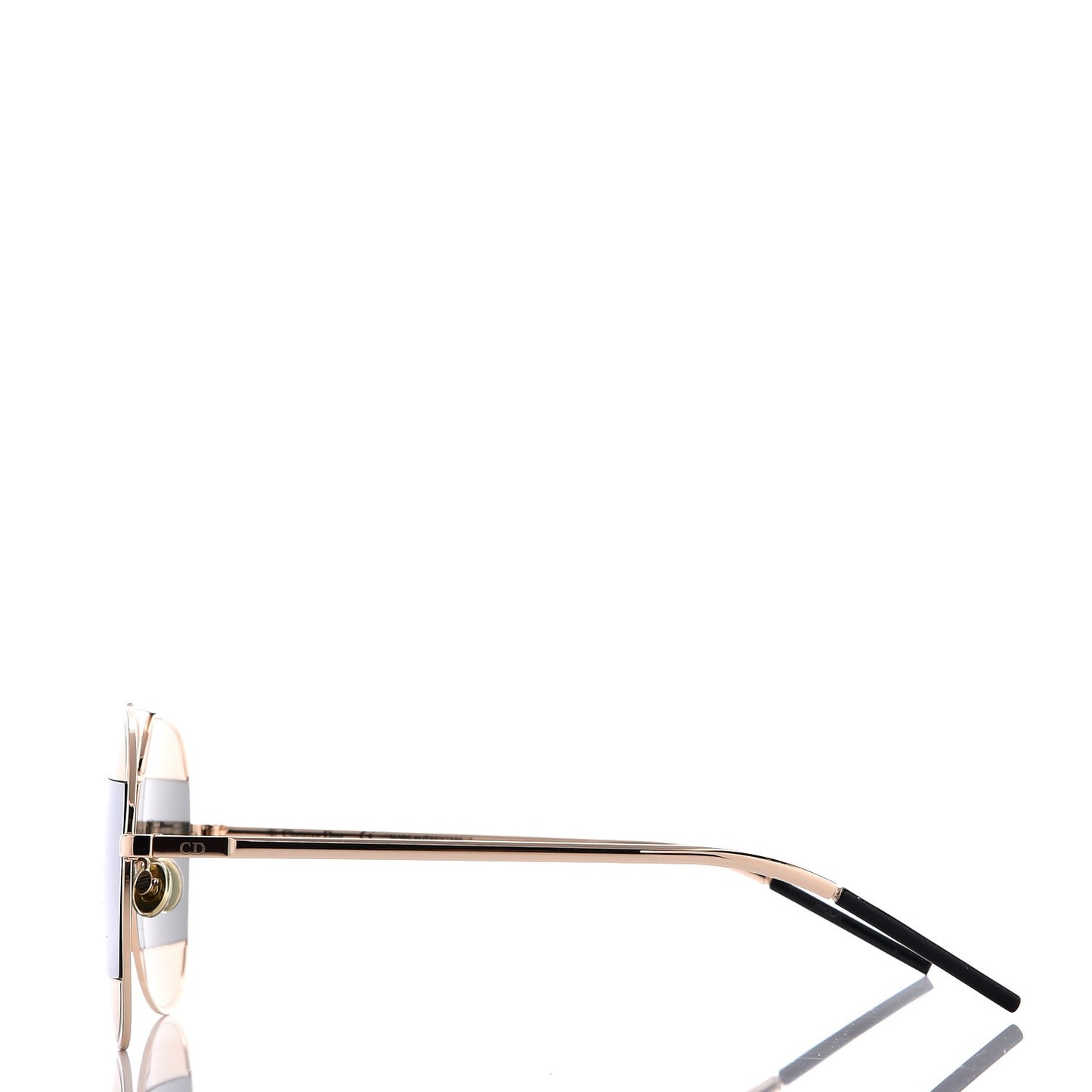 Split 1 Aviator Sunglasses Gold Silver