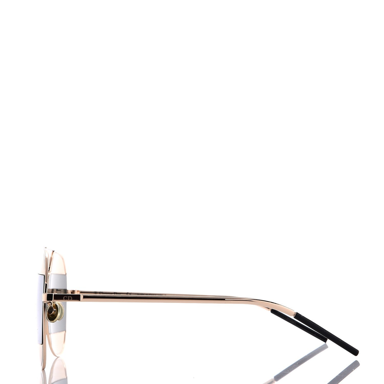 Christian Dior Split 1 Aviator Sunglasses Gold Silver 2 of 9