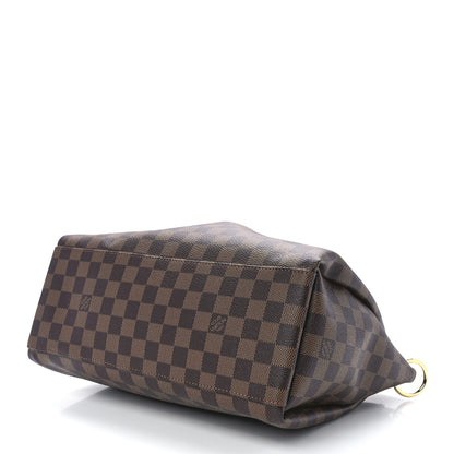 Louis Vuitton Damier Ebene Odeon Tote MM Black 7 of 9