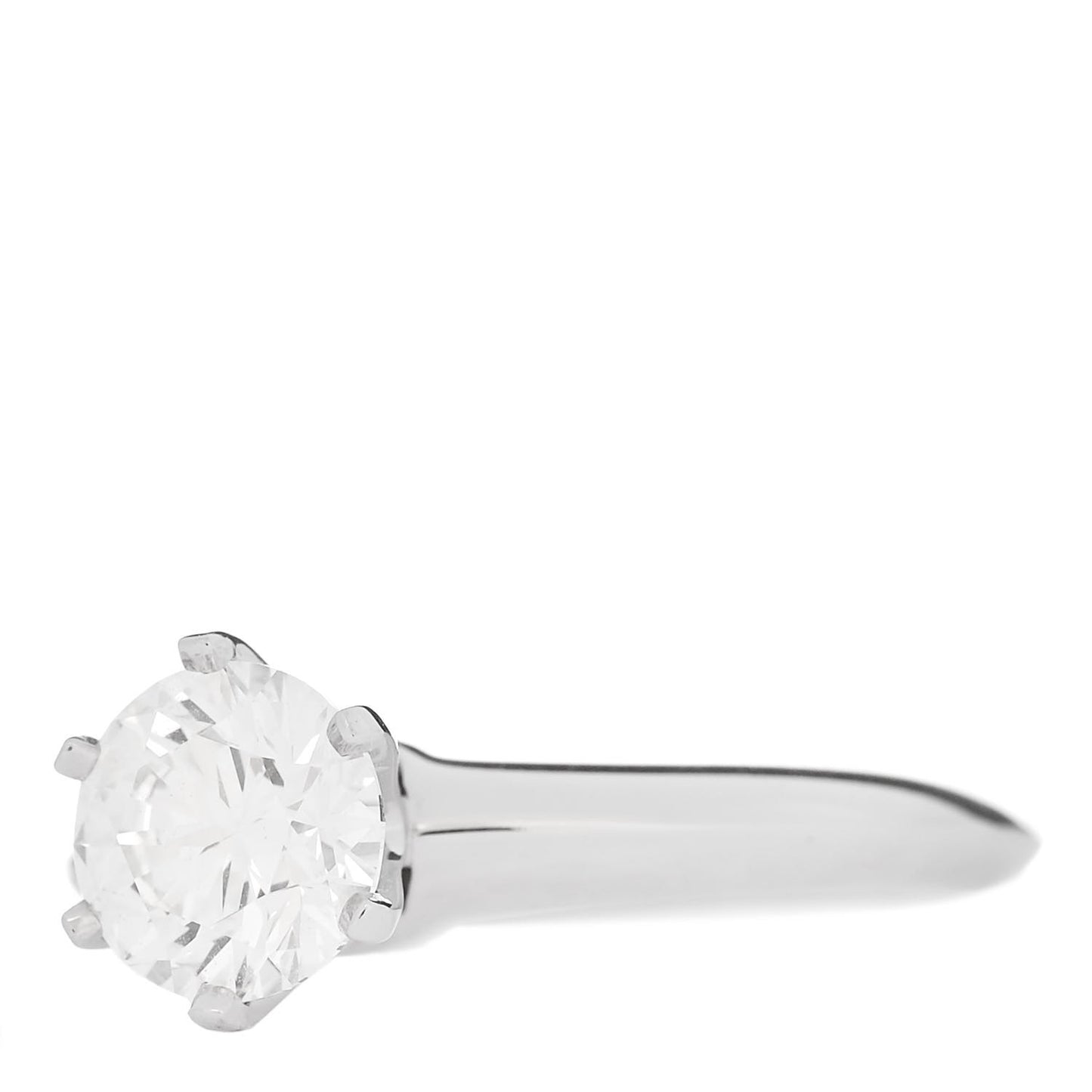 Platinum Diamond .97ct Solitaire Engagement Ring 47 4