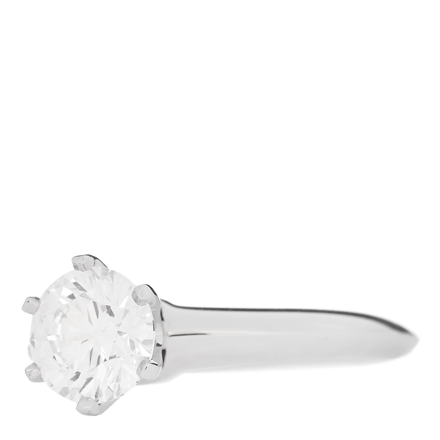 Tiffany Platinum Diamond .97ct Solitaire Engagement Ring 47 4 3 of 6