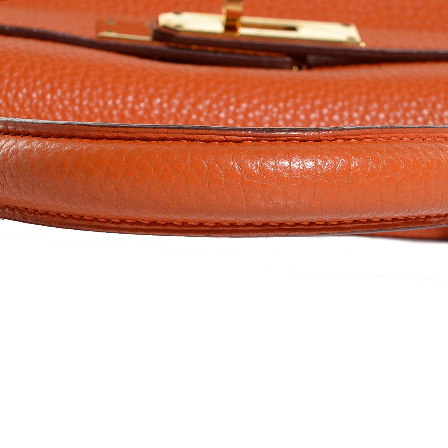 Hermes Taurillon Clemence Kelly Retourne 28 Orange 23 of 23