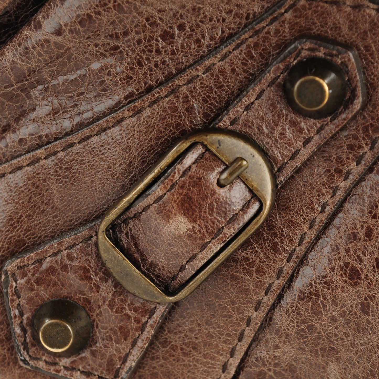 Chevre Classic Hardware Mid Afternoon Tote Truffle