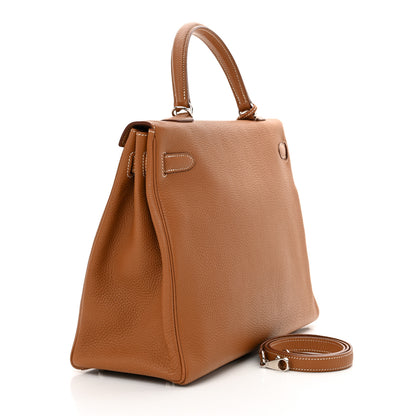 Hermes Togo Kelly Retourne 35 Gold 3 of 10