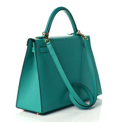 Hermes Epsom Kelly Sellier 32 Vert Verone 3 of 10